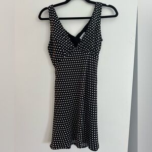 Black and White Princess Polly Polka Dot Dress